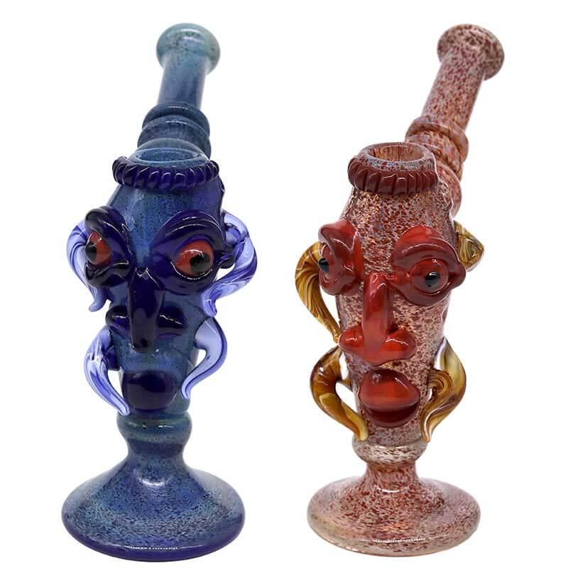 Ancient Tiki 3 Horned Devil Bubbler (TRB-72)) | 9 inch | Assorted Colors product image